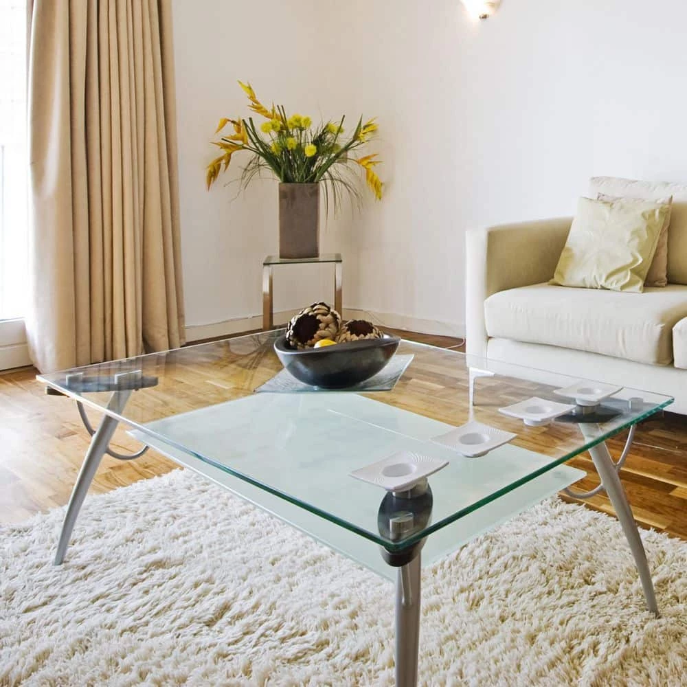 12 in. Clear Square Glass Table Top 1/2 in. Thick Bevel Polish Tempered Radius Corners by Fab Glass and Mirror 5 12 in. Clear Square Glass Table Top 1/2 in. Thick Bevel Polish Tempered Radius Corners by Fab Glass and Mirror - Image 5