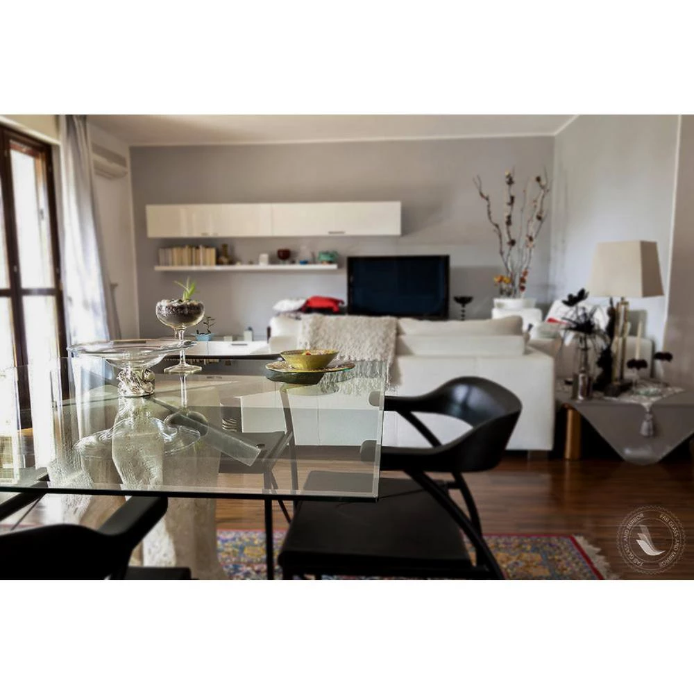 16 in. Clear Square Glass Table Top 1/2 in. Thick Bevel Polish Tempered Glass Table Top Radius Corners by Fab Glass and Mirror 5 16 in. Clear Square Glass Table Top 1/2 in. Thick Bevel Polish Tempered Glass Table Top Radius Corners by Fab Glass and Mirror - Image 5