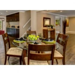 26 in. Clear Round Glass Table Top, 1/2 in. Thickness Tempered Beveled Edge Polished by Fab Glass and Mirror 11 26 in. Clear Round Glass Table Top, 1/2 in. Thickness Tempered Beveled Edge Polished by Fab Glass and Mirror -Homepop Sales 1 2 thick beveled fab glass and mirror furniture parts 26rt12thbean 1f 1000