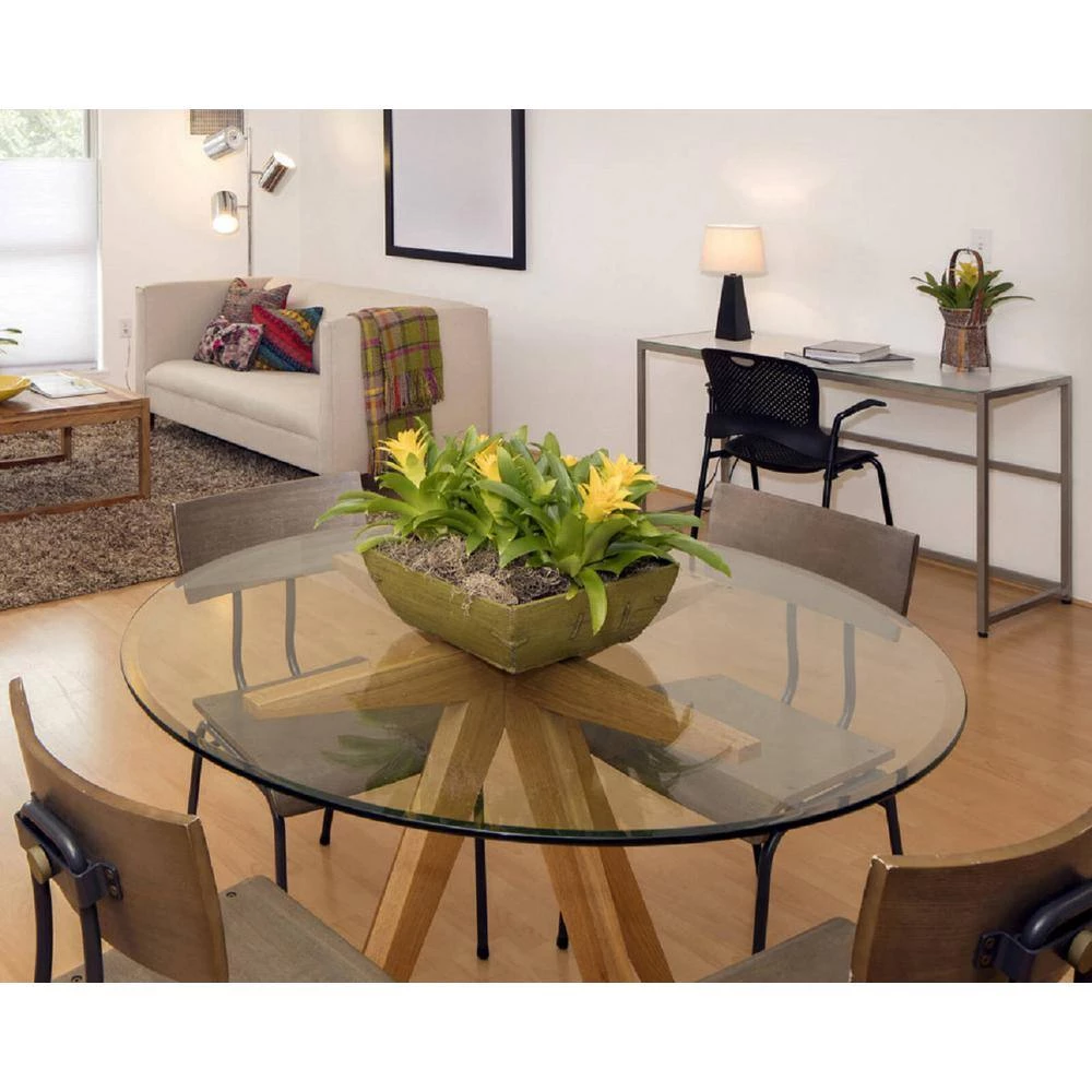 30 in. Clear Round Glass Table Top, 1/2 in. Thickness Tempered Beveled Edge Polished by Fab Glass and Mirror 9 30 in. Clear Round Glass Table Top, 1/2 in. Thickness Tempered Beveled Edge Polished by Fab Glass and Mirror - Image 9