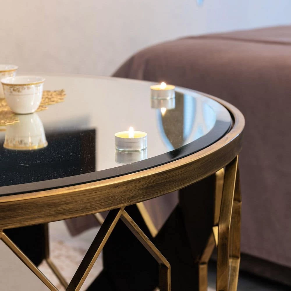 30 in. Clear Round Glass Table Top, 1/2 in. Thickness Tempered Beveled Edge Polished by Fab Glass and Mirror 2 30 in. Clear Round Glass Table Top, 1/2 in. Thickness Tempered Beveled Edge Polished by Fab Glass and Mirror - Image 2