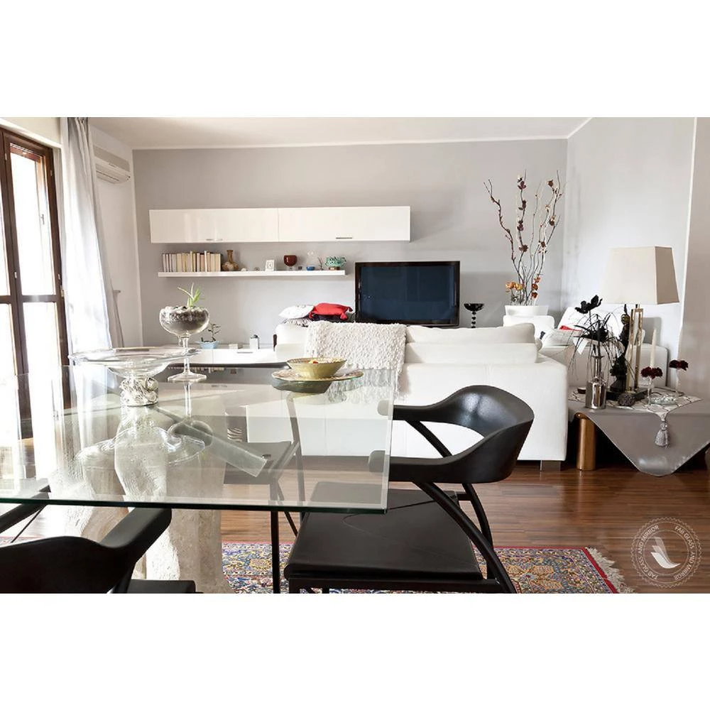 30 in. Clear Square Glass Table Top 1/2 in. Thick Bevel Polish Tempered Radius Corners by Fab Glass and Mirror 2 30 in. Clear Square Glass Table Top 1/2 in. Thick Bevel Polish Tempered Radius Corners by Fab Glass and Mirror - Image 2