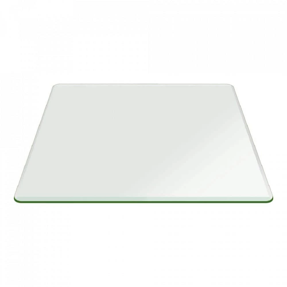 32 in. Clear Square Glass Table Top 1/2 in. Thick Bevel Polish Tempered Radius Corners by Fab Glass and Mirror 1 32 in. Clear Square Glass Table Top 1/2 in. Thick Bevel Polish Tempered Radius Corners by Fab Glass and Mirror