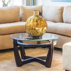 39 in. Clear Round Glass Table Top, 1/2 in. Thickness Tempered Beveled Edge Polished by Fab Glass and Mirror 15 39 in. Clear Round Glass Table Top, 1/2 in. Thickness Tempered Beveled Edge Polished by Fab Glass and Mirror -Homepop Sales 1 2 thick beveled fab glass and mirror furniture parts 39rt12thbean 31 1000