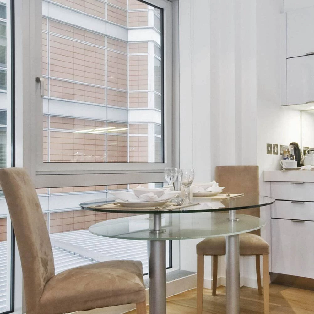 34 in. Clear Round Glass Table Top, 1/2 in. Thickness Tempered Ogee Edge Polished by Fab Glass and Mirror 2 34 in. Clear Round Glass Table Top, 1/2 in. Thickness Tempered Ogee Edge Polished by Fab Glass and Mirror - Image 2