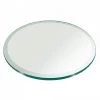36 in. Clear Round Glass Table Top, 1/4 in. Thickness Tempered Beveled Edge Polished by Fab Glass and Mirror