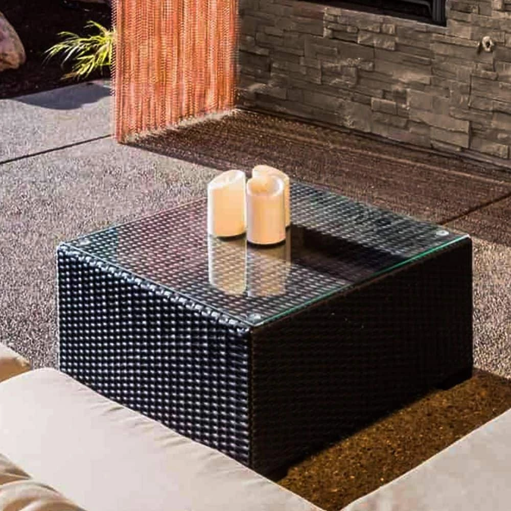 24 in. Clear Square Glass Table Top 1/4 in. Thick Flat Polished Tempered Eased Corners by Fab Glass and Mirror 2 24 in. Clear Square Glass Table Top 1/4 in. Thick Flat Polished Tempered Eased Corners by Fab Glass and Mirror - Image 2