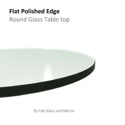 12 in. Clear Round Glass Table Top, 3/8 in. Thickness Tempered Flat Edge Polished by Fab Glass and Mirror 12 12 in. Clear Round Glass Table Top, 3/8 in. Thickness Tempered Flat Edge Polished by Fab Glass and Mirror -Homepop Sales 3 8 thick flat fab glass and mirror furniture parts 12rt10thflte c3 1000