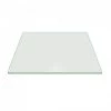 36 in. Clear Square Glass Table Top 3/8 in. Thick Pencil Polish Tempered Radius Corners by Fab Glass and Mirror