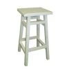 O'Malley 23.75 in. Antique White Bar Stool by Carolina Cottage