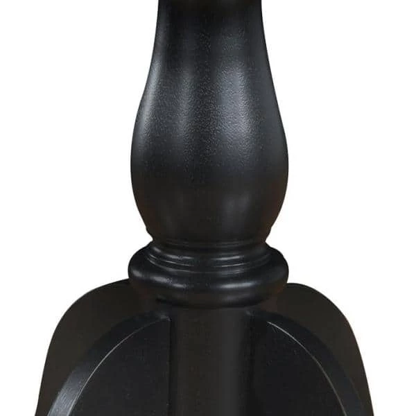 Fairview Antique Black Pedestal Dining Table by Carolina Cottage 3 Fairview Antique Black Pedestal Dining Table by Carolina Cottage - Image 3