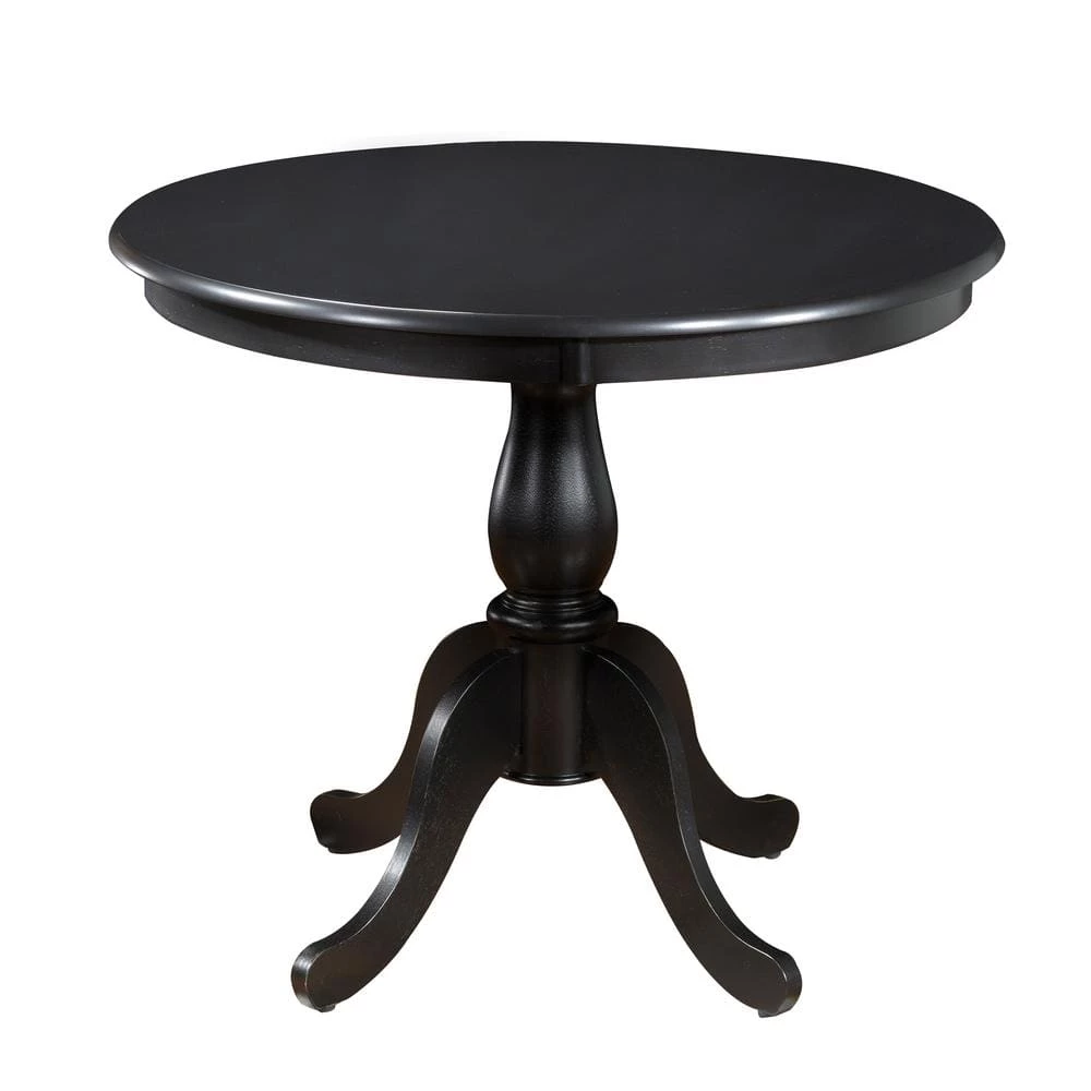 Fairview Antique Black Pedestal Dining Table by Carolina Cottage 1 Fairview Antique Black Pedestal Dining Table by Carolina Cottage