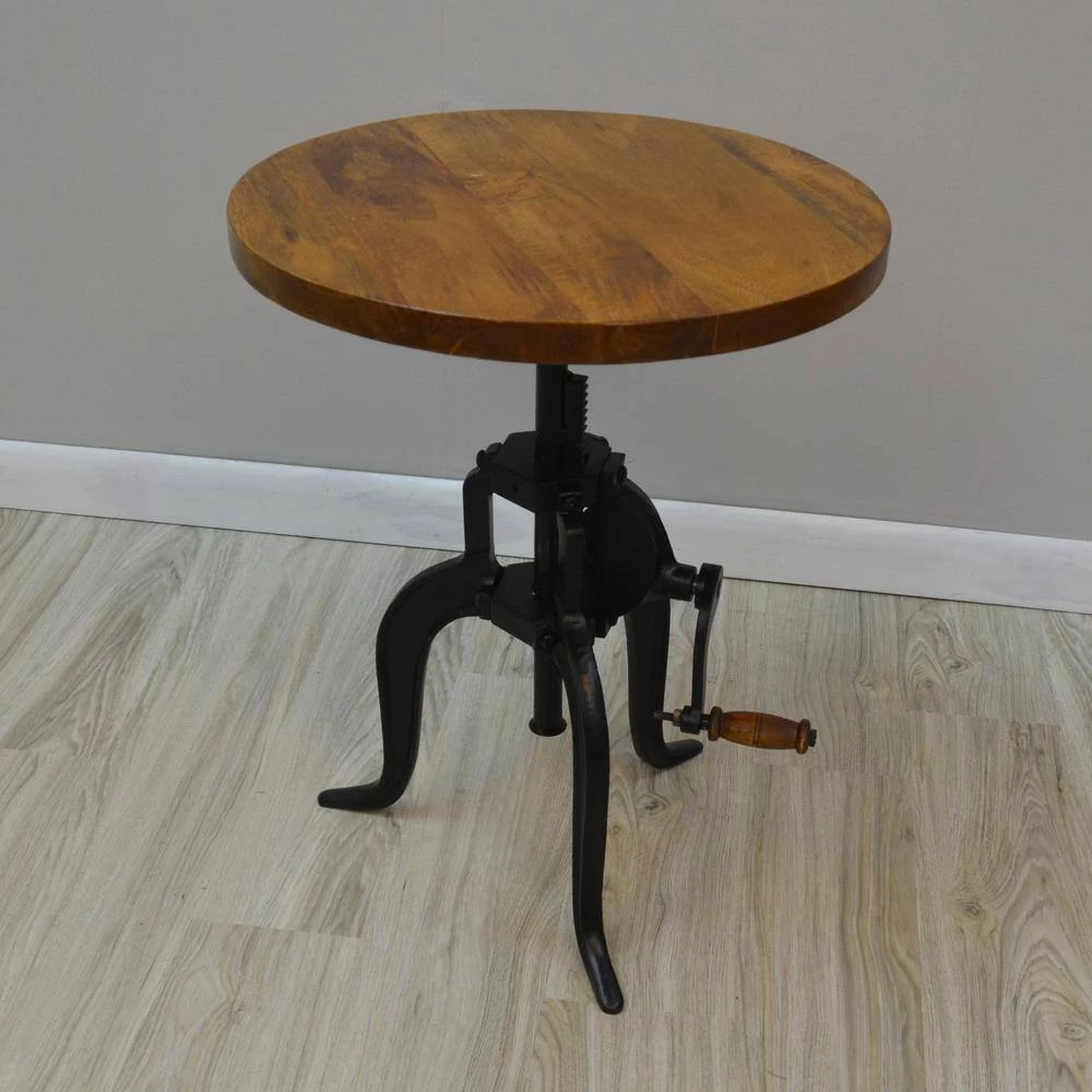 Regan Chestnut and Black End Table by Carolina Cottage 5 Regan Chestnut and Black End Table by Carolina Cottage - Image 5