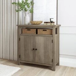 32 in. L x 15 in. D x 32 in. H Rough Sawn Wash Wood Console Cabinet, Beige by Aoibox 11 32 in. L x 15 in. D x 32 in. H Rough Sawn Wash Wood Console Cabinet, Beige by Aoibox -Homepop Sales beige aoibox console tables snmx2269 31 1000