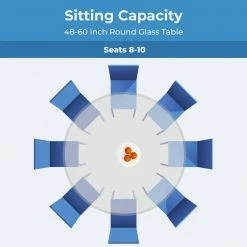 56 in. Clear Round Glass Table Top, 3/8 in. Thickness Tempered Beveled Edge Polished by Fab Glass and Mirror 13 56 in. Clear Round Glass Table Top, 3/8 in. Thickness Tempered Beveled Edge Polished by Fab Glass and Mirror -Homepop Sales beveled edge polished fab glass and mirror furniture parts 56rt10thbete 76 1000