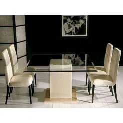 36 in. x 54 in. Clear Rectangle Glass Table Top, 1/2 in. Thick, Beveled Polished Tempered Radius Corners by Fab Glass and Mirror 17 36 in. x 54 in. Clear Rectangle Glass Table Top, 1/2 in. Thick, Beveled Polished Tempered Radius Corners by Fab Glass and Mirror -Homepop Sales beveled edge polished fab glass and mirror furniture parts t 36x54rec12thb 31 1000