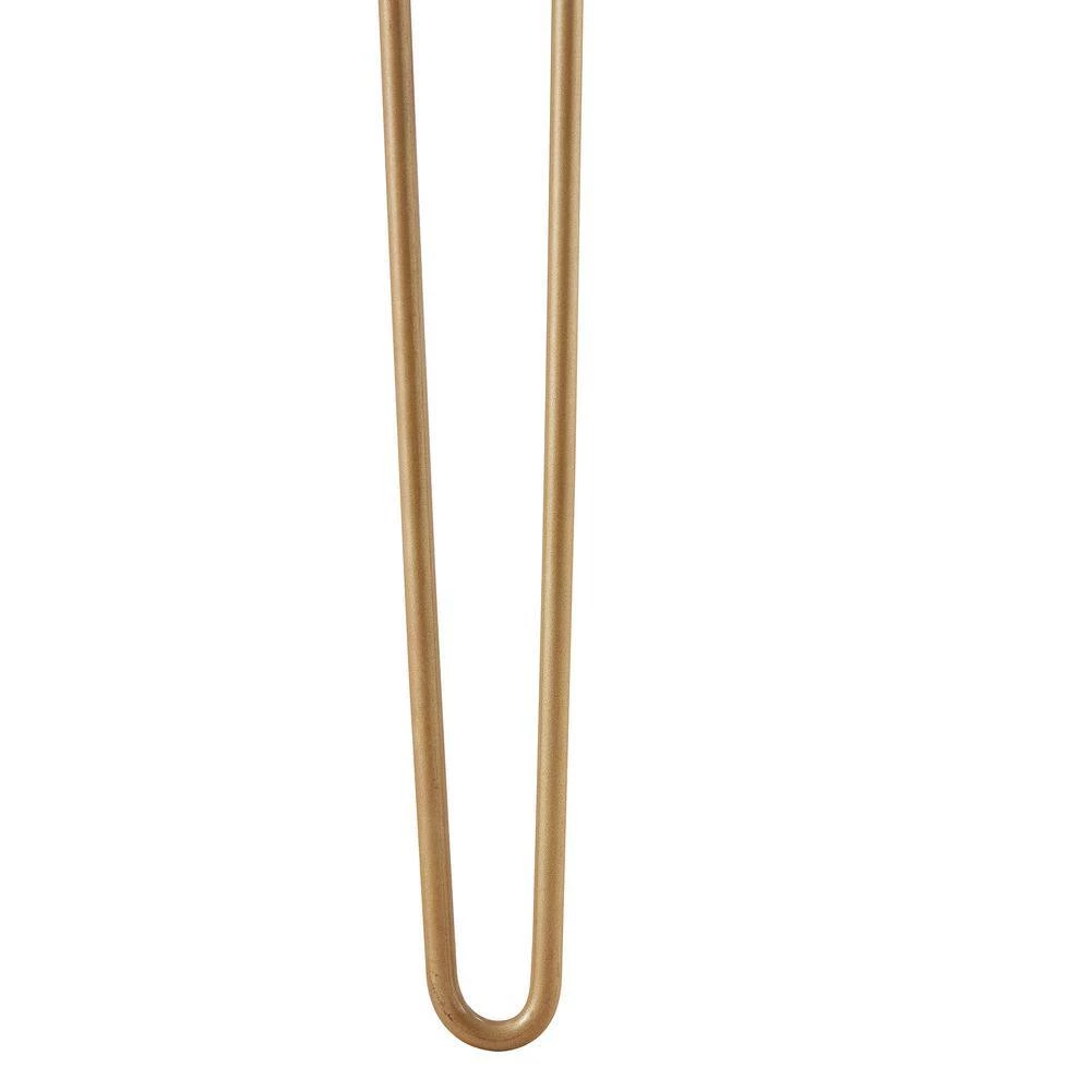 39 in. W Black single Beauty Table consoles table side end table modern marble MDF top with sturdy glod metal legs by Aoibox 4 39 in. W Black single Beauty Table consoles table side end table modern marble MDF top with sturdy glod metal legs by Aoibox - Image 4