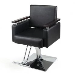 Hydraulic Barber Chair, Heavy-Duty Styling Chair with 360 Degree Rotation for Barber Shop, Beauty Salon, Spa, Black by Aoibox