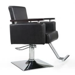 Hydraulic Barber Chair, Heavy-Duty Styling Chair with 360 Degree Rotation for Barber Shop, Beauty Salon, Spa, Black by Aoibox 13 Hydraulic Barber Chair, Heavy-Duty Styling Chair with 360 Degree Rotation for Barber Shop, Beauty Salon, Spa, Black by Aoibox -Homepop Sales black aoibox ergonomic chairs snmx2559 a0 1000
