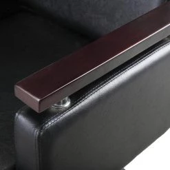 Hydraulic Barber Chair, Heavy-Duty Styling Chair with 360 Degree Rotation for Barber Shop, Beauty Salon, Spa, Black by Aoibox 15 Hydraulic Barber Chair, Heavy-Duty Styling Chair with 360 Degree Rotation for Barber Shop, Beauty Salon, Spa, Black by Aoibox -Homepop Sales black aoibox ergonomic chairs snmx2559 c3 1000