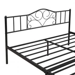 5 ft. W Vintage Metal Platform Bedframe Anti-noise in Black, Queen Size by Aoibox 16 5 ft. W Vintage Metal Platform Bedframe Anti-noise in Black, Queen Size by Aoibox -Homepop Sales black aoibox platform beds snmx769 44 1000