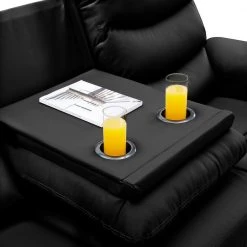 77.5 in. W Round Arm Faux Leather 3-Seater Straight Motion Sofa in Black by Aoibox 17 77.5 in. W Round Arm Faux Leather 3-Seater Straight Motion Sofa in Black by Aoibox -Homepop Sales black aoibox sofas couches snmx305 c3 1000