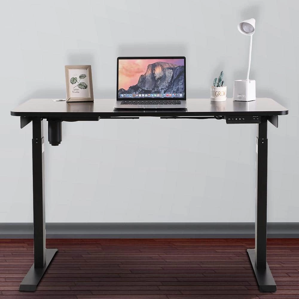47 in. Single Motor Electric Height Adjustable Desk, Home Office Computer Desk in Black by Aoibox 10 47 in. Single Motor Electric Height Adjustable Desk, Home Office Computer Desk in Black by Aoibox - Image 10
