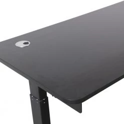 47 in. Single Motor Electric Height Adjustable Desk, Home Office Computer Desk in Black by Aoibox 16 47 in. Single Motor Electric Height Adjustable Desk, Home Office Computer Desk in Black by Aoibox -Homepop Sales black aoibox standing desks snmx604 44 1000