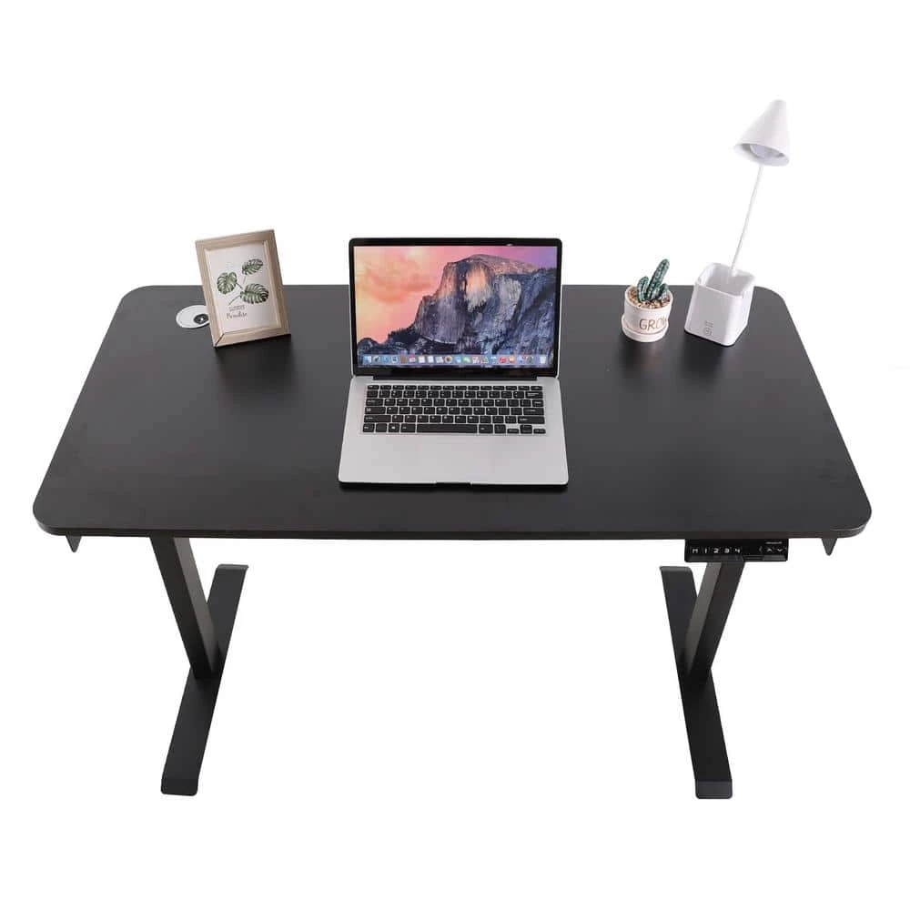 47 in. Single Motor Electric Height Adjustable Desk, Home Office Computer Desk in Black by Aoibox 5 47 in. Single Motor Electric Height Adjustable Desk, Home Office Computer Desk in Black by Aoibox - Image 5