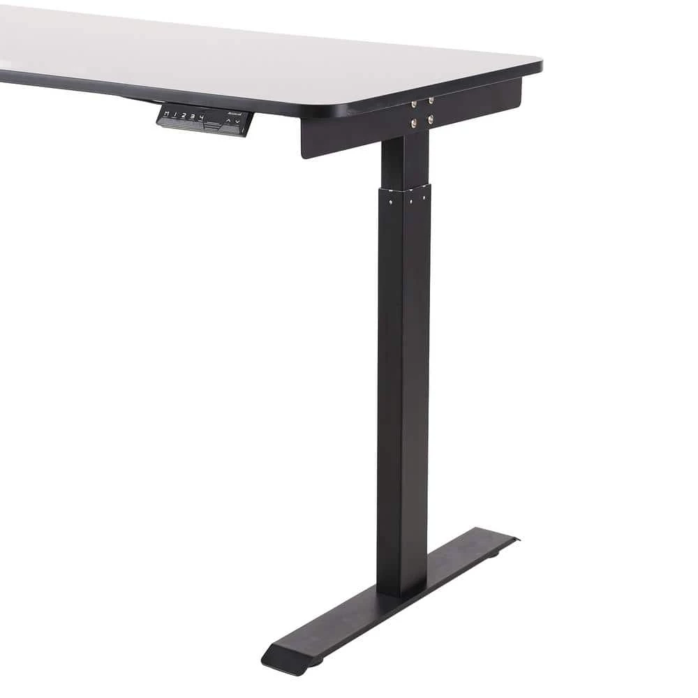 47 in. Single Motor Electric Height Adjustable Desk, Home Office Computer Desk in Black by Aoibox 8 47 in. Single Motor Electric Height Adjustable Desk, Home Office Computer Desk in Black by Aoibox - Image 8