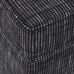 Black Woven with Lift-Off Top Storage Ottoman by Homepop 16 Black Woven with Lift-Off Top Storage Ottoman by Homepop -Homepop Sales black textural woven homepop ottomans k7646 f2216 44 1000