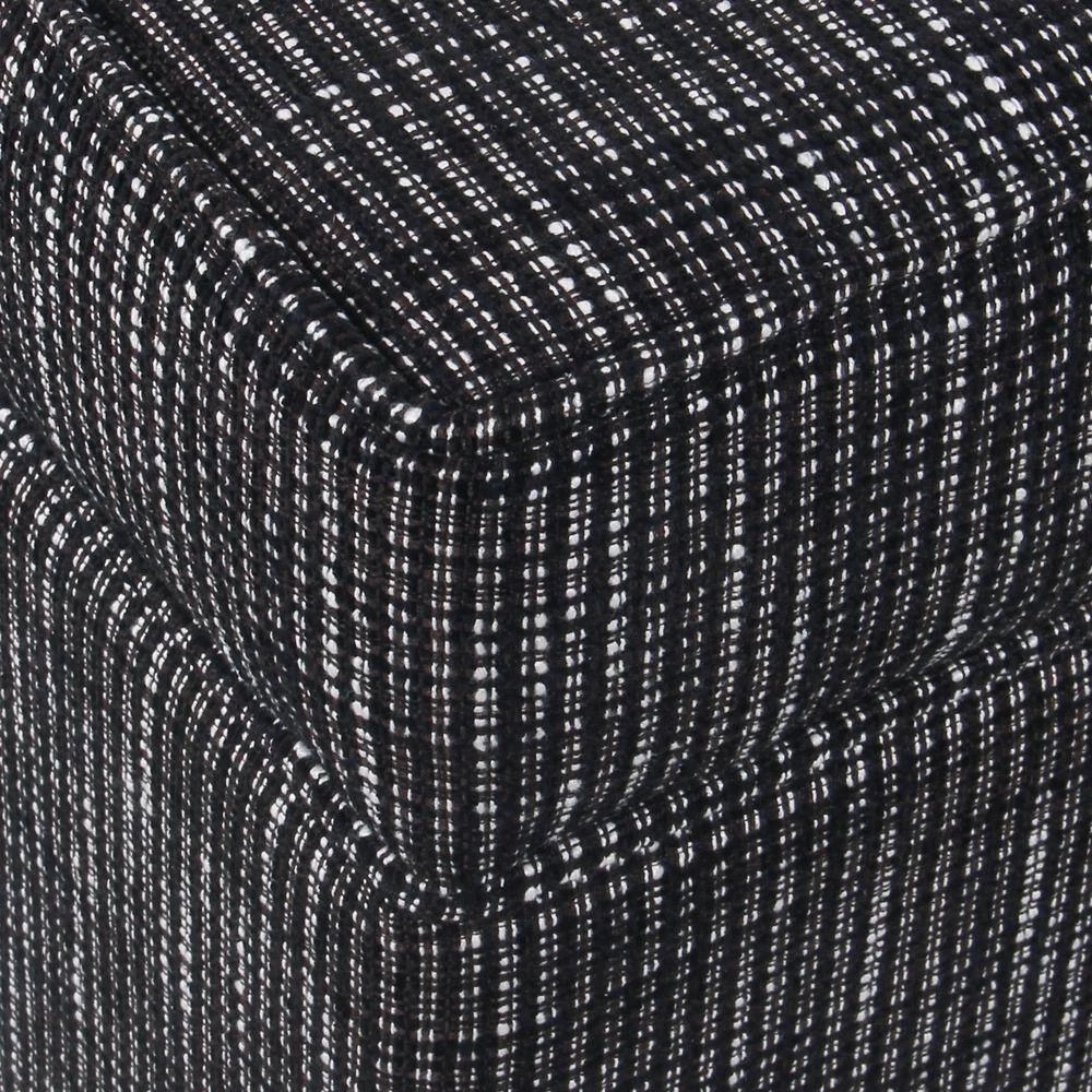 Black Woven with Lift-Off Top Storage Ottoman by Homepop 7 Black Woven with Lift-Off Top Storage Ottoman by Homepop - Image 7
