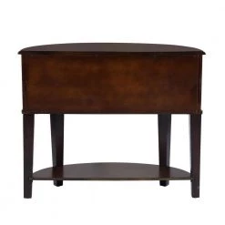 38.2 in. Wood Semicircle Console Table in Brown with Drawer Storage, Living Room Table with Solid Wood Frame by Aoibox 14 38.2 in. Wood Semicircle Console Table in Brown with Drawer Storage, Living Room Table with Solid Wood Frame by Aoibox -Homepop Sales brown aoibox console tables snmx2735 66 1000