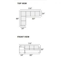114 in. W Brown Rolled Arm 2-Piece Faux Leather L-shape Reversible Sectional Sofa with Nailhead in Brown Family by Aoibox 15 114 in. W Brown Rolled Arm 2-Piece Faux Leather L-shape Reversible Sectional Sofa with Nailhead in Brown Family by Aoibox -Homepop Sales brown aoibox sectional sofas snmx363 fa 1000
