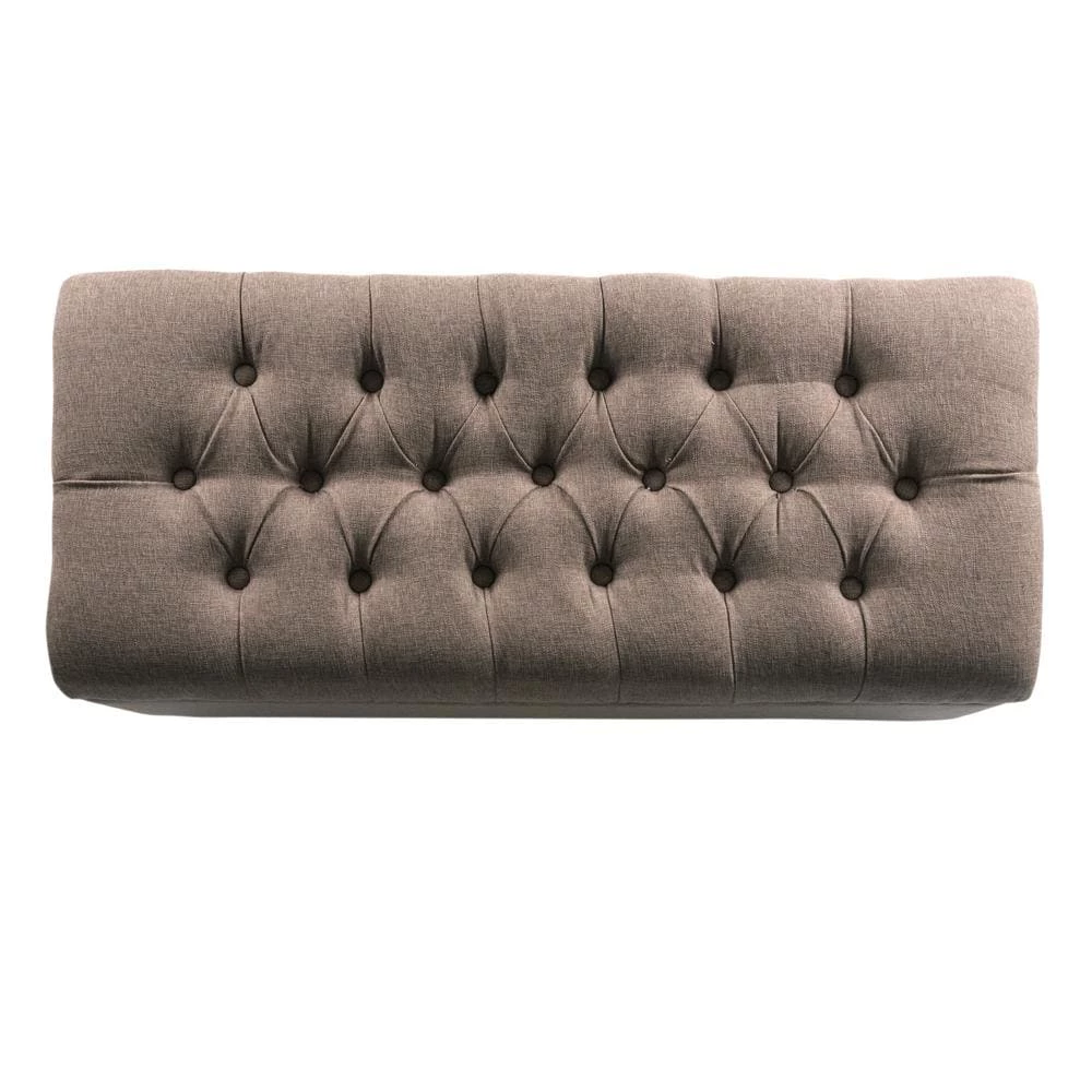 Brown Tufted Storage Bench by Homepop 9 Brown Tufted Storage Bench by Homepop - Image 9