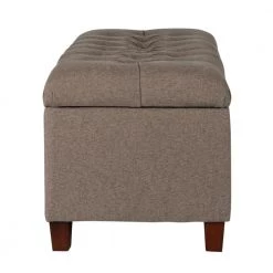 Brown Tufted Storage Bench by Homepop 16 Brown Tufted Storage Bench by Homepop -Homepop Sales brown homepop bedroom benches k6138 f1386 c3 1000