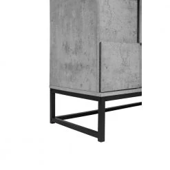 31.5 in. L x 15.75 in. D x 31.5 in. H Particle Board 2-Door Console Table Sideboard Cabinet, Cement Grey by Aoibox 22 31.5 in. L x 15.75 in. D x 31.5 in. H Particle Board 2-Door Console Table Sideboard Cabinet, Cement Grey by Aoibox -Homepop Sales cement gray aoibox console tables snmx3067 4f 1000