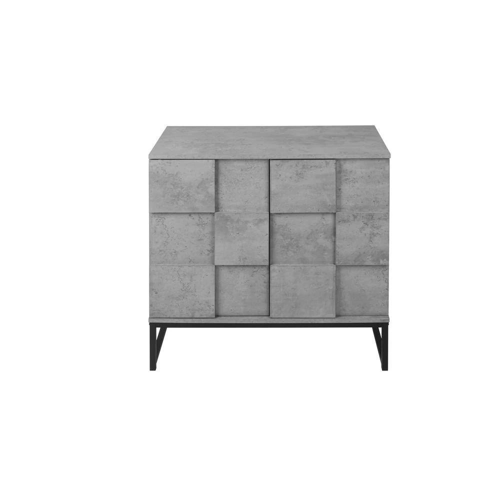 31.5 in. L x 15.75 in. D x 31.5 in. H Particle Board 2-Door Console Table Sideboard Cabinet, Cement Grey by Aoibox 12 31.5 in. L x 15.75 in. D x 31.5 in. H Particle Board 2-Door Console Table Sideboard Cabinet, Cement Grey by Aoibox - Image 12