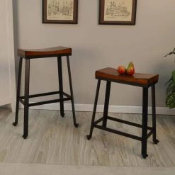 Thea 30 in. Chestnut Saddle Seat Stool by Carolina Cottage 9 Thea 30 in. Chestnut Saddle Seat Stool by Carolina Cottage -Homepop Sales chestnut black carolina cottage bar stools 930chetbk 31 1000