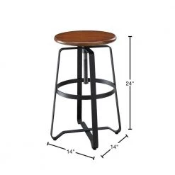 Smythson 24 in. to 30 in. Adjustable Chestnut and Black Stool by Carolina Cottage 7 Smythson 24 in. to 30 in. Adjustable Chestnut and Black Stool by Carolina Cottage -Homepop Sales chestnut black carolina cottage bar stools cf1430chetbk 40 1000