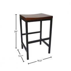 Aileen 24 in. Black and Chestnut Bar Stool by Carolina Cottage 6 Aileen 24 in. Black and Chestnut Bar Stool by Carolina Cottage -Homepop Sales chestnut black carolina cottage bar stools cf2415chetbk 40 1000