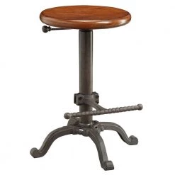 Justin Adjustable Height Black and Chestnut Bar Stool by Carolina Cottage 7 Justin Adjustable Height Black and Chestnut Bar Stool by Carolina Cottage -Homepop Sales chestnut black carolina cottage bar stools cf4200wt cheind c3 1000