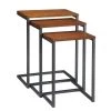 Addison Chestnut 3-Piece Nesting End Table by Carolina Cottage