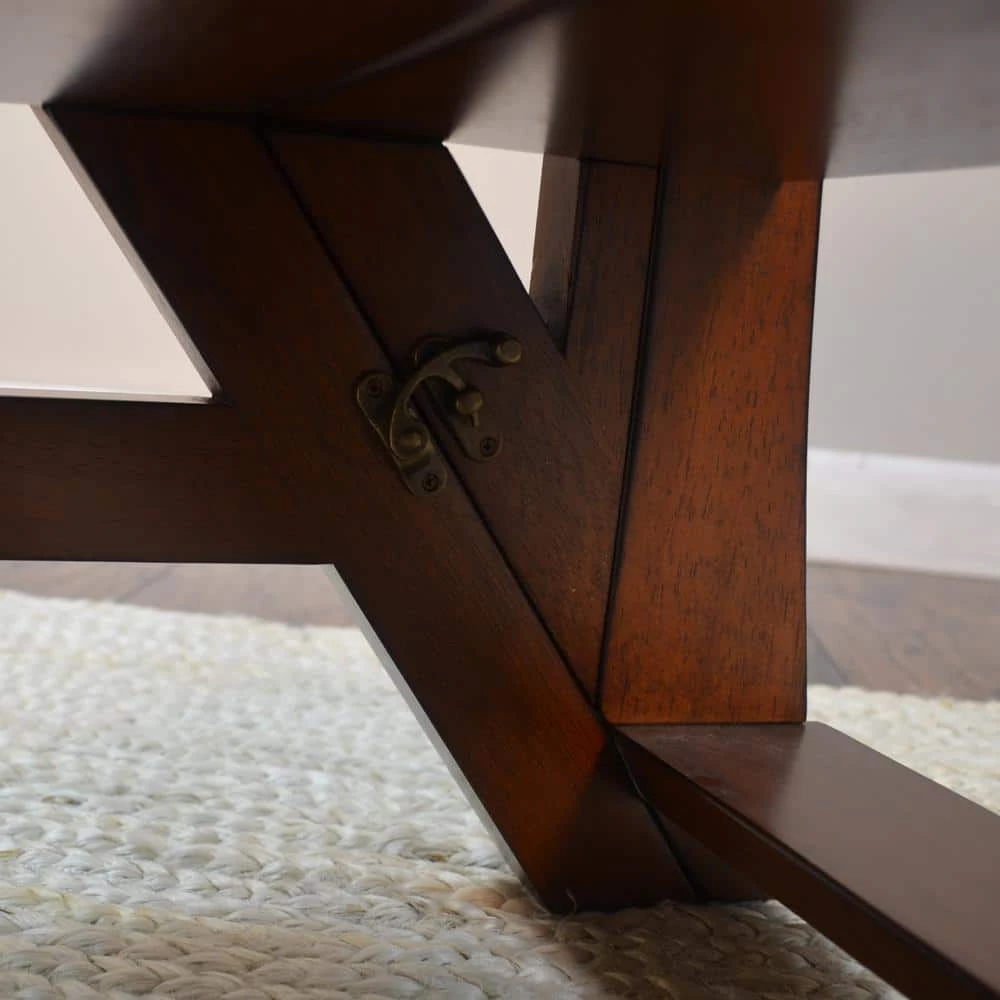 Chestnut Wood Folding Library Chair by Carolina Cottage 4 Chestnut Wood Folding Library Chair by Carolina Cottage - Image 4