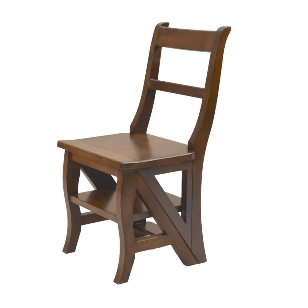 Chestnut Wood Folding Library Chair by Carolina Cottage 1 Chestnut Wood Folding Library Chair by Carolina Cottage