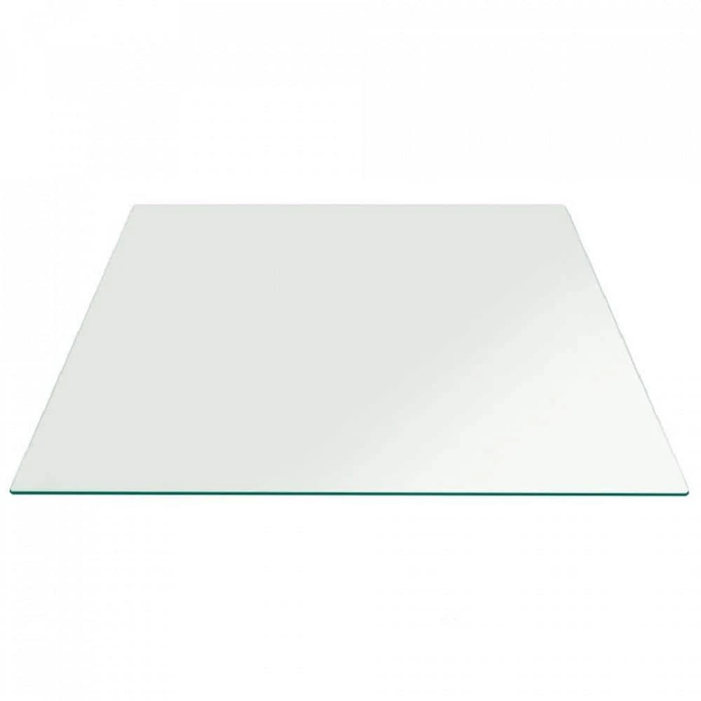 20 in. Clear Square Glass Table Top 1/2 in. Thick Flat Polished Tempered Radius Corners by Fab Glass and Mirror 1 20 in. Clear Square Glass Table Top 1/2 in. Thick Flat Polished Tempered Radius Corners by Fab Glass and Mirror