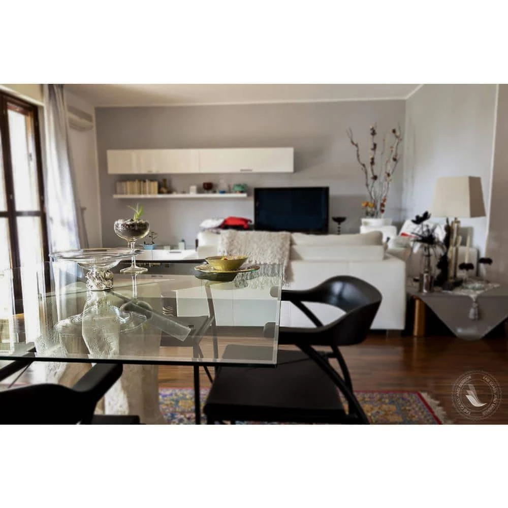 24 in. x 36 in. Clear Rectangle Glass Table Top, 3/8 in. Thick Beveled Edge Polished Tempered Radius Corners by Fab Glass and Mirror 3 24 in. x 36 in. Clear Rectangle Glass Table Top, 3/8 in. Thick Beveled Edge Polished Tempered Radius Corners by Fab Glass and Mirror - Image 3