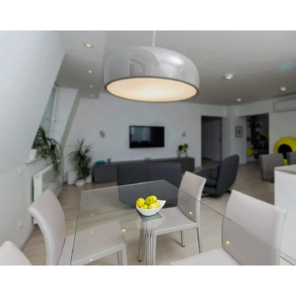 24 in. x 36 in. Clear Rectangle Glass Table Top, 3/8 in. Thick Beveled Edge Polished Tempered Radius Corners by Fab Glass and Mirror 2 24 in. x 36 in. Clear Rectangle Glass Table Top, 3/8 in. Thick Beveled Edge Polished Tempered Radius Corners by Fab Glass and Mirror - Image 2