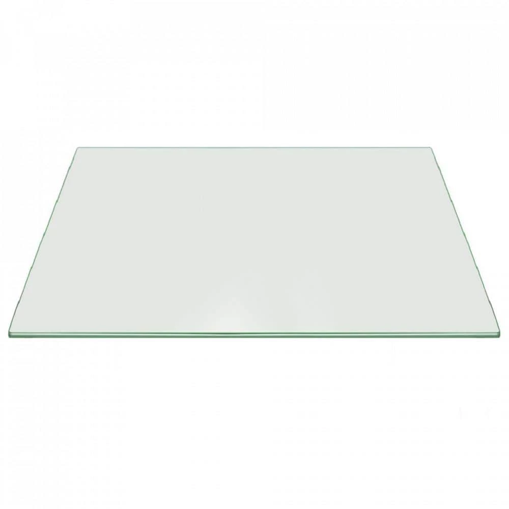 32 in. x 24 in. Clear Rectangle Glass Table Top 3/8 in. Thick Pencil Polish Tempered Touch Corners by Fab Glass and Mirror 1 32 in. x 24 in. Clear Rectangle Glass Table Top 3/8 in. Thick Pencil Polish Tempered Touch Corners by Fab Glass and Mirror
