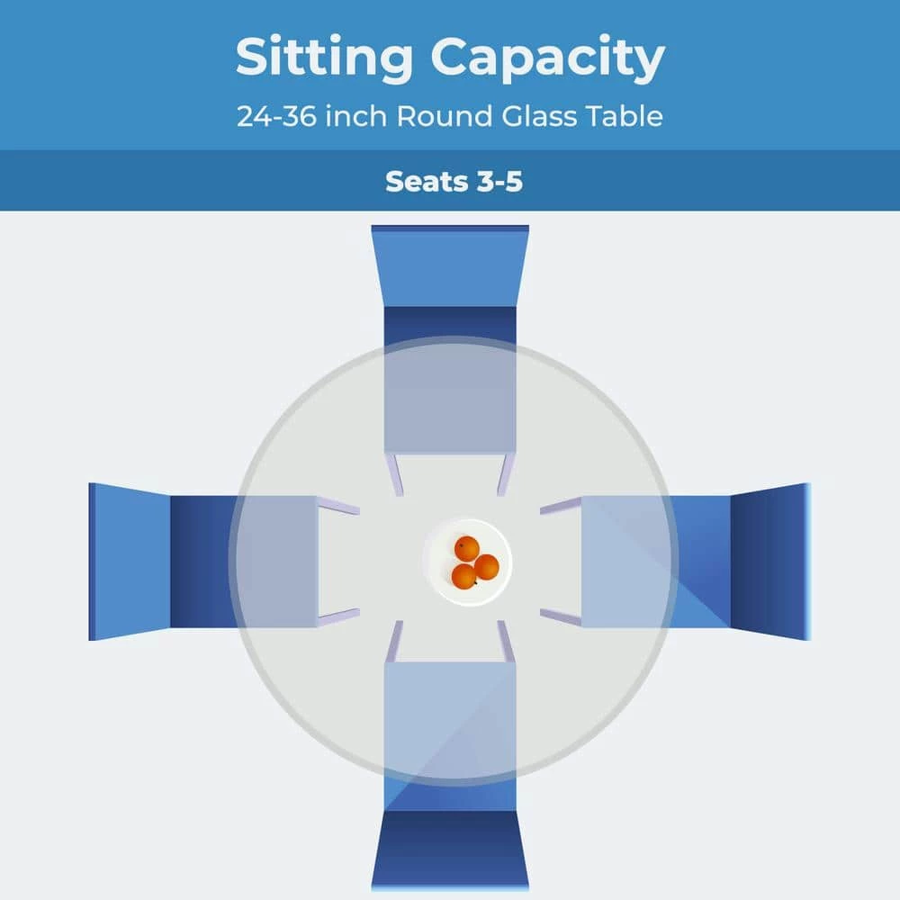 35 in. Clear Round Glass Table Top, 1/4 in. Thickness Tempered Flat Edge Polished by Fab Glass and Mirror 4 35 in. Clear Round Glass Table Top, 1/4 in. Thickness Tempered Flat Edge Polished by Fab Glass and Mirror - Image 4